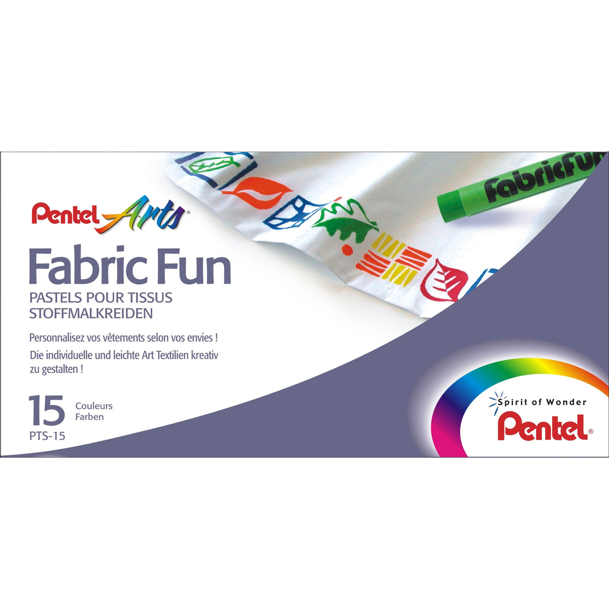 Textilkritor Pentel Set 15st