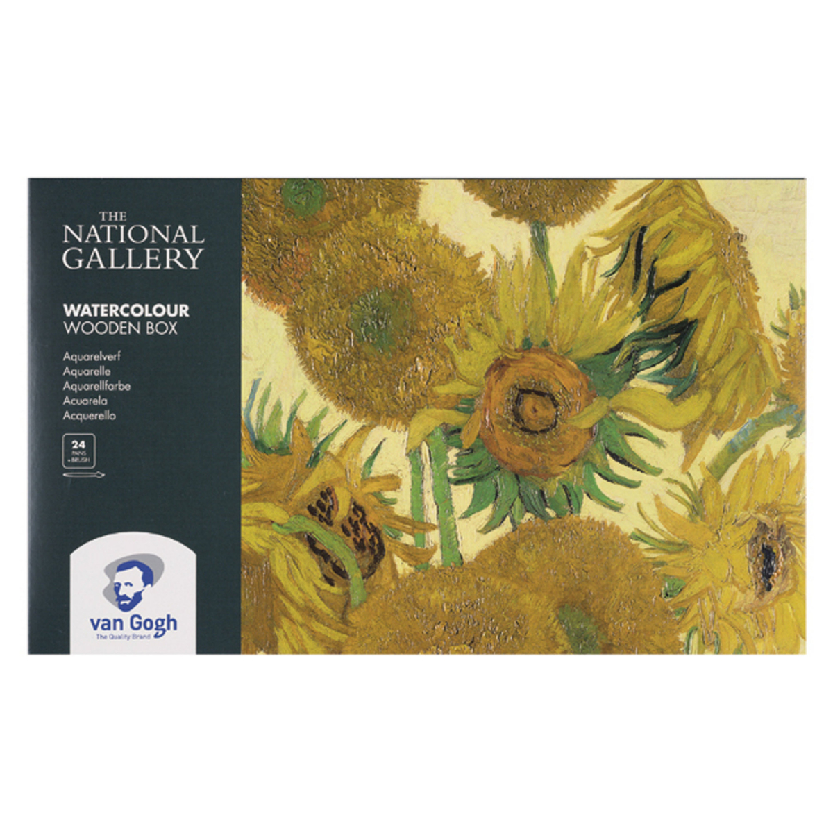 V Gogh akvarellset 24p träetui