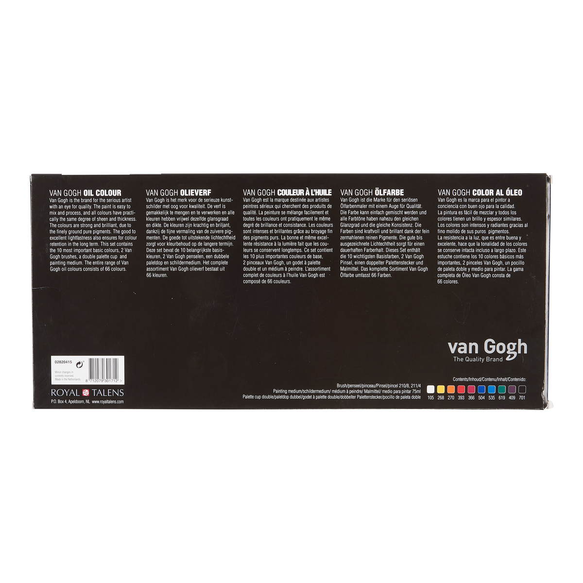 Van Gogh oljefärg 10x20ml Set