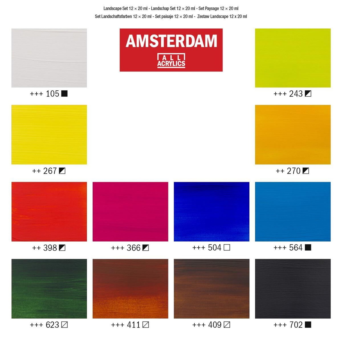Amsterdam Set Greys 12x20 ml