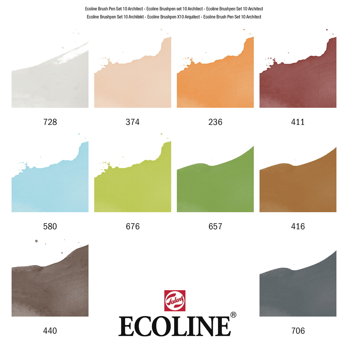 Ecoline Brushpen 10p Portrait