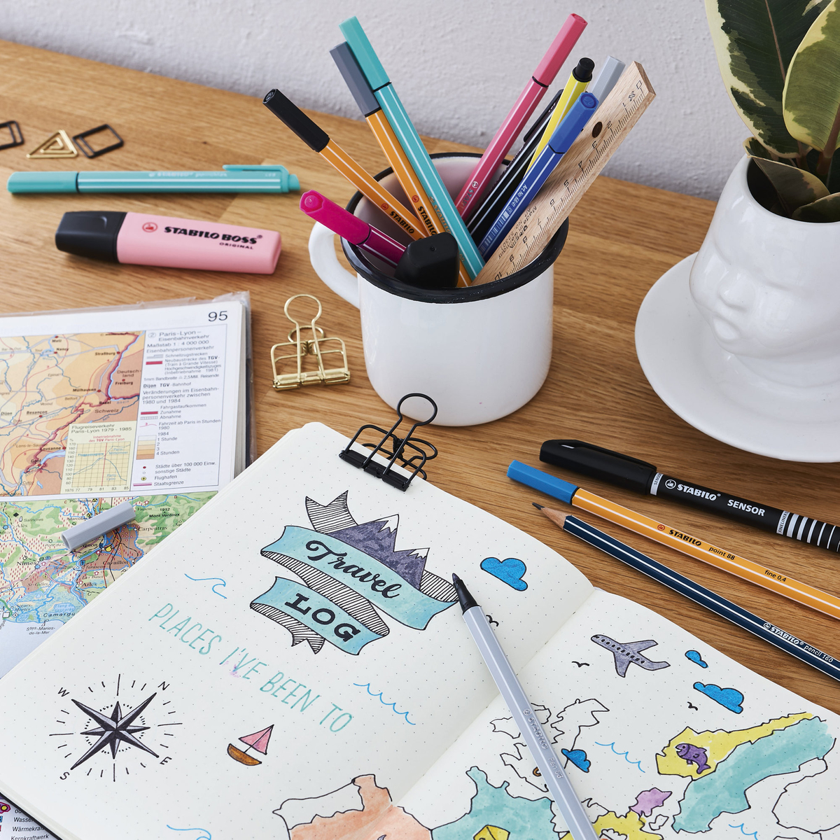 Stabilo point 88 set 8p pastel