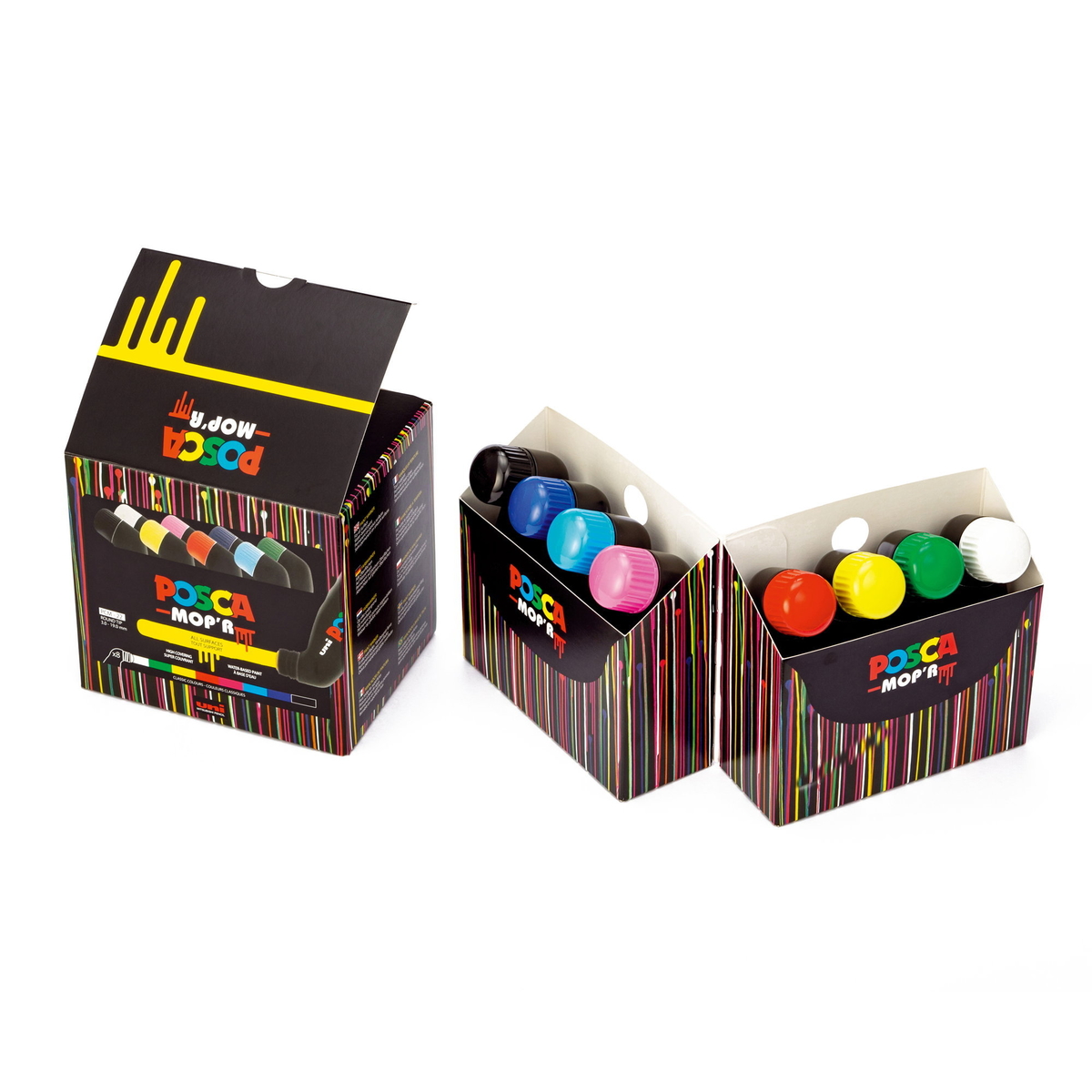 Posca Mop'R PCM-22 Squeeze Marker 8-pack