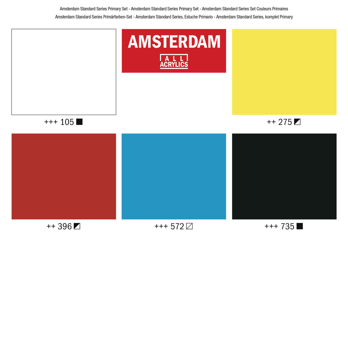 Amsterdam set primary 5x120 ml