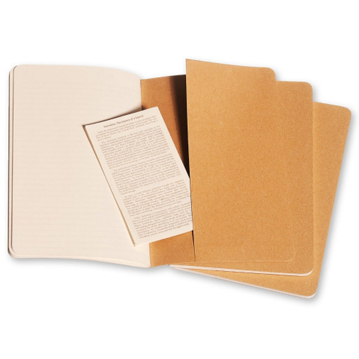 ML Cahier Large Plain grön 3-p