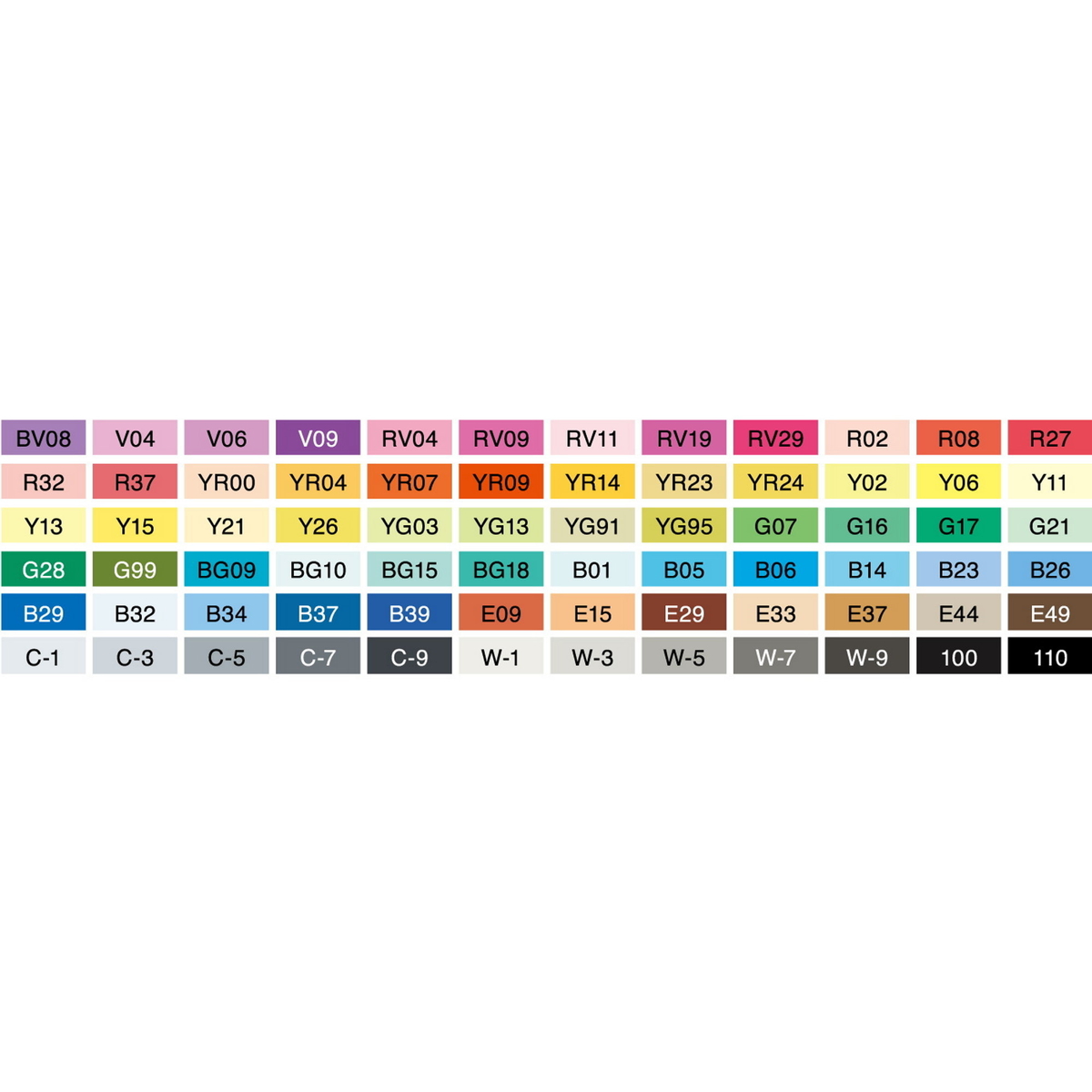 Copic Sketch skin col. set 12