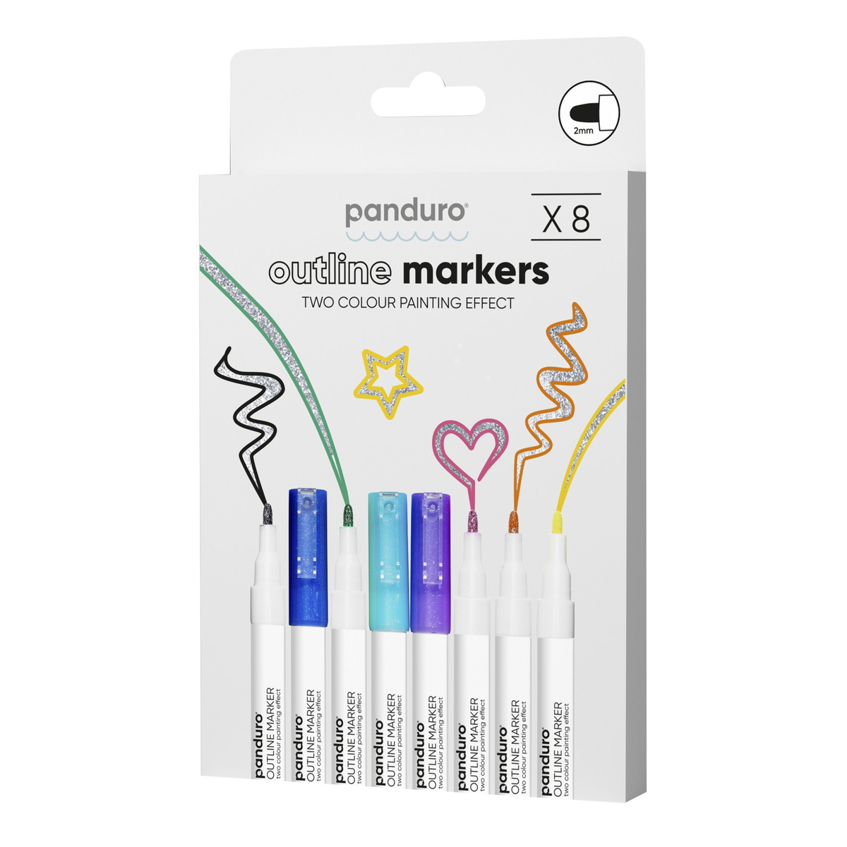 Panduro Outline markers 8st