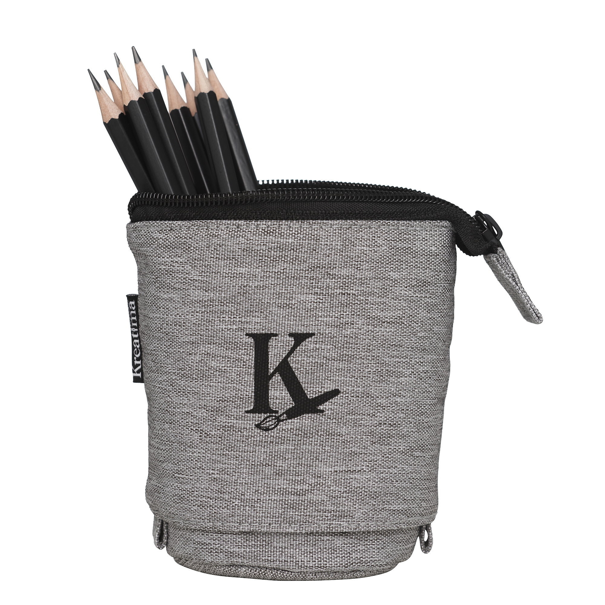 Kreatima pennfodral grå höjbar