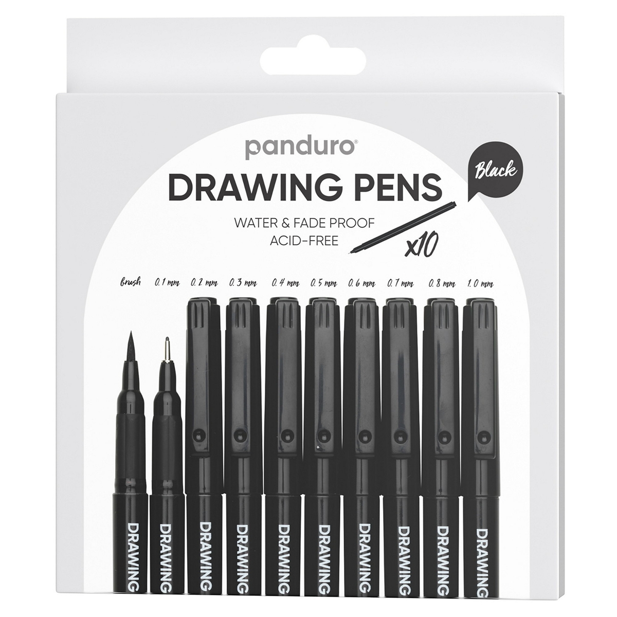 Panduro tuschpennor 10-pack