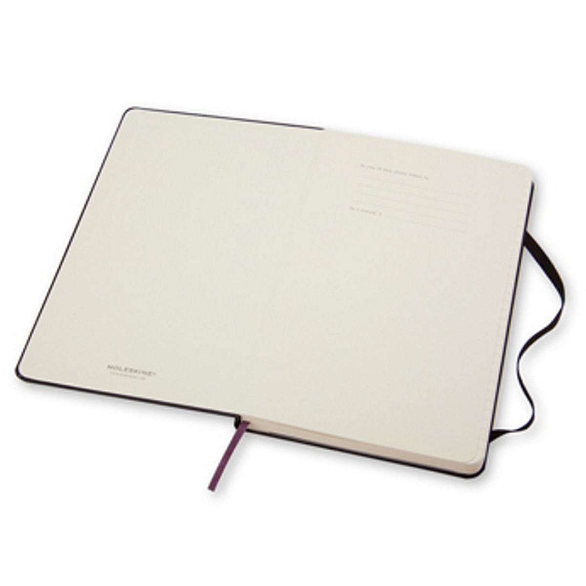 Moleskine Hard L Ruled svart