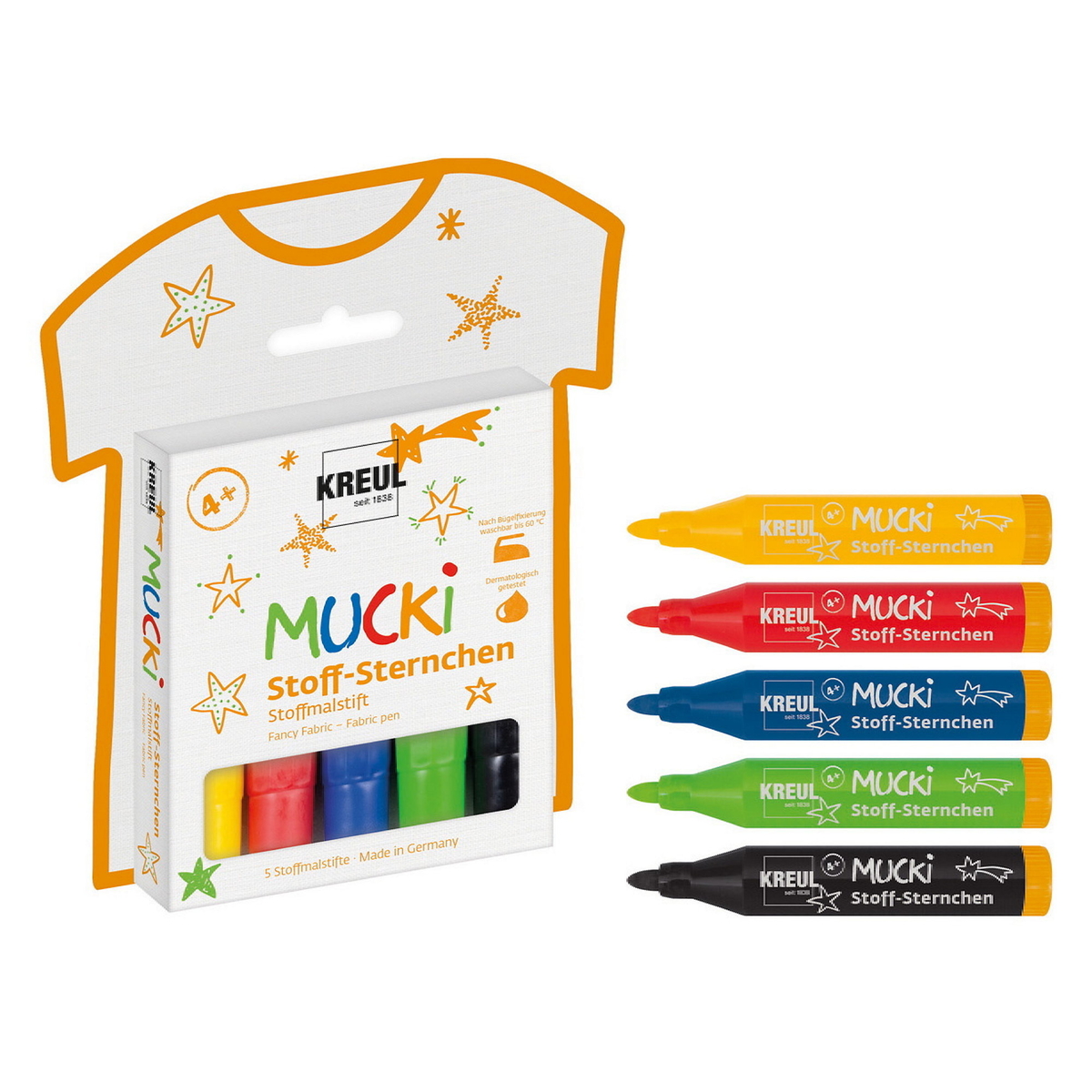 Mucki Textilpennor Stjärnor