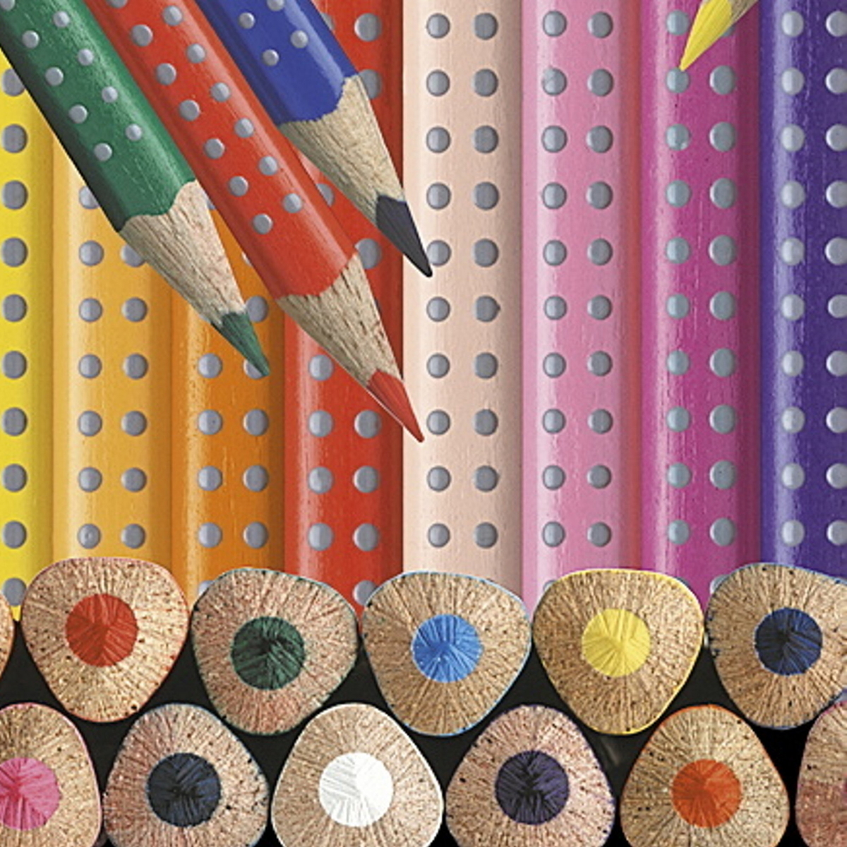 Grip Jumbo färgpennor 12-pack