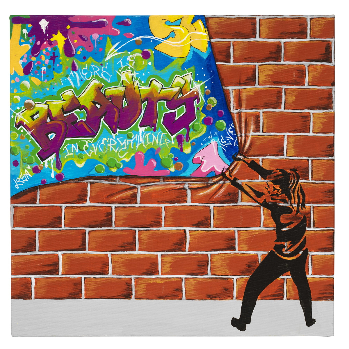 P. Acrylic matt Burnt umber