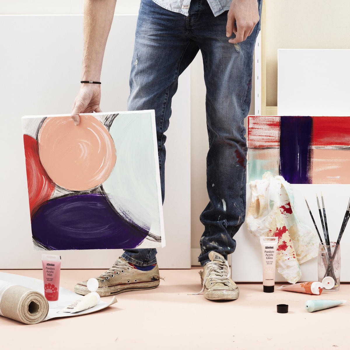 P. Acrylic matt Burnt umber