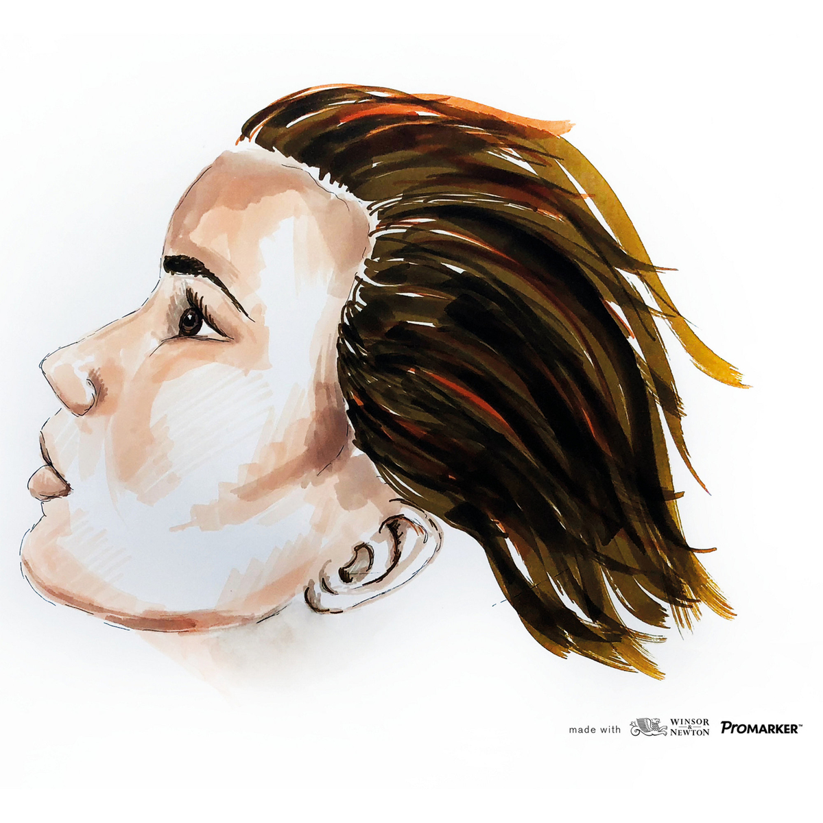 W&N Promarker Dusky Rose