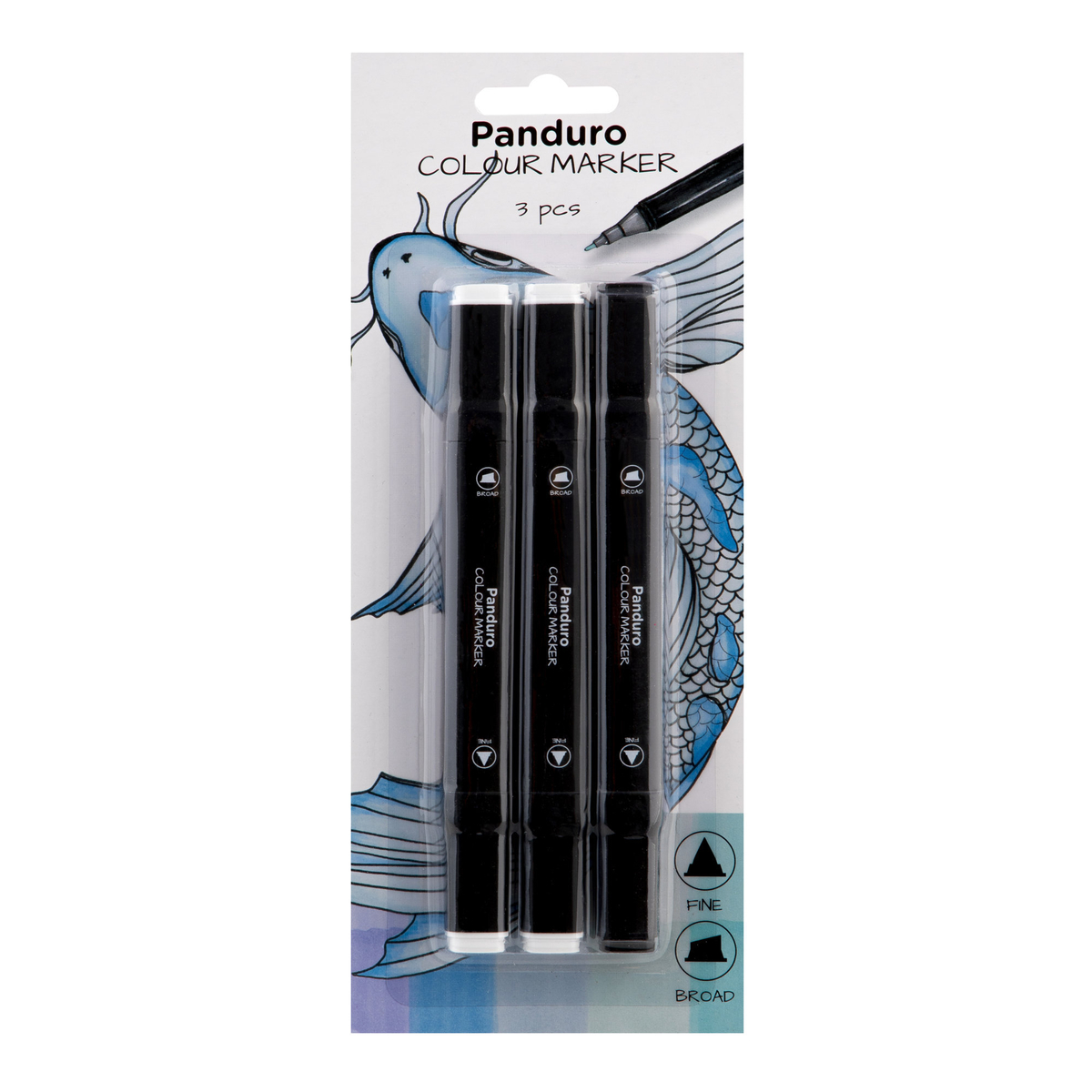 faldt domæne ventil Panduro colour markers 3-pack – Blenders & Black #0, 0, 120