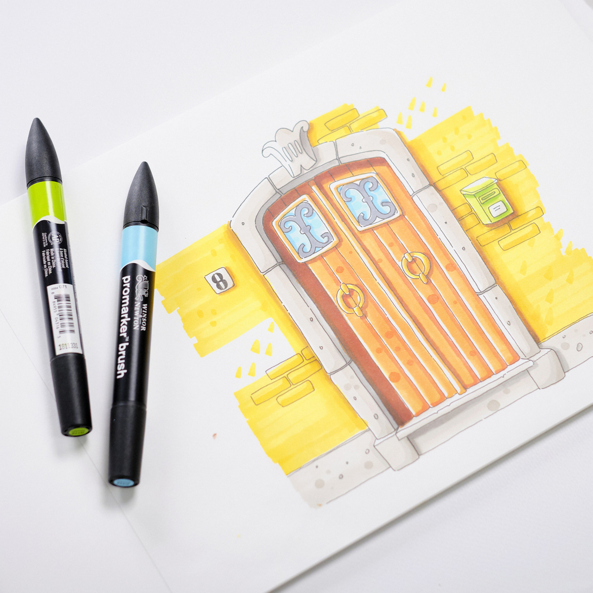 W&N Promarker Brush Brt Sienna