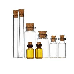 Små flaskor Corked Vials