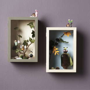 Tittskåp obehand.trä 20x30x11