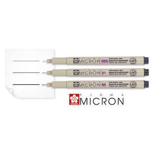 Pigma Micron 003 svart 0,15 mm