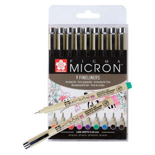 Pigma Micron set 6+1 Black