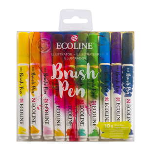 Royal Talens Ecoline Brush Pens, Primary Set of 5