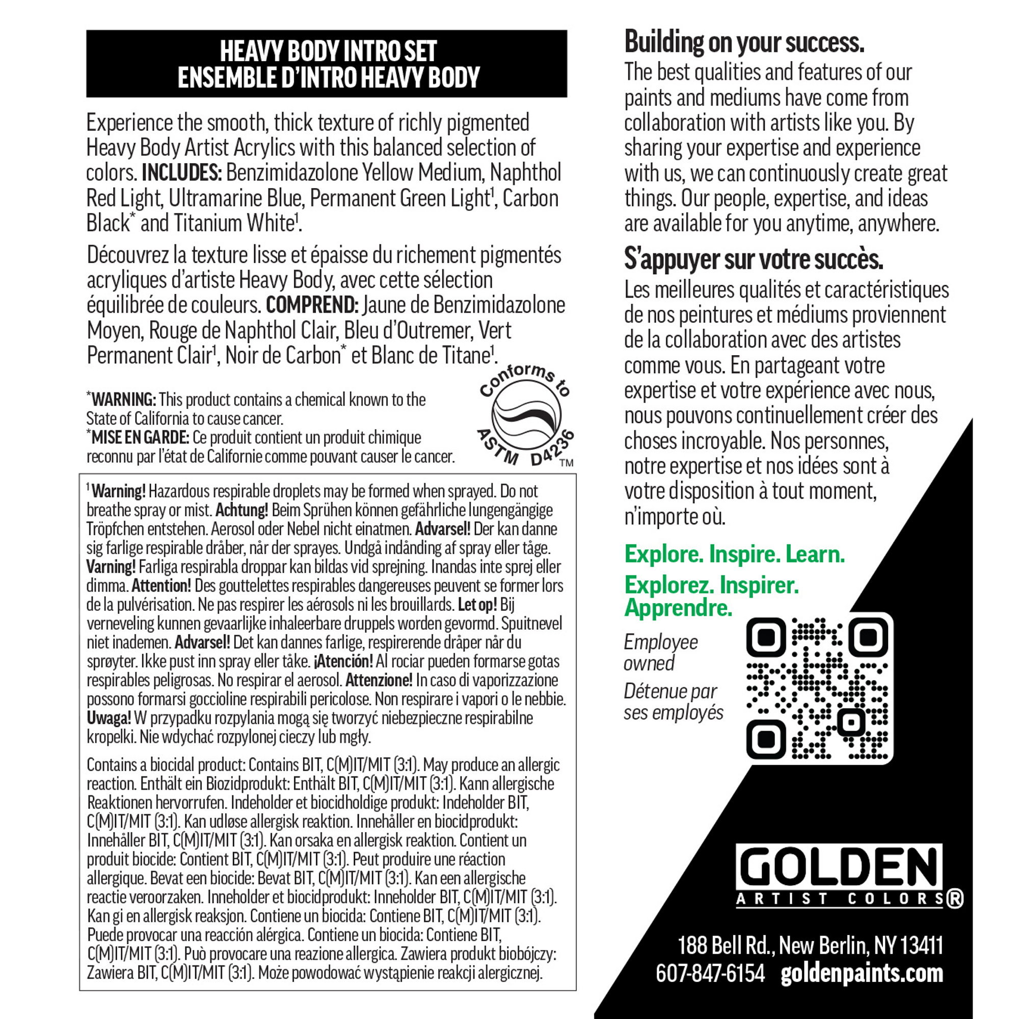 Golden Prof.acrylic set #075