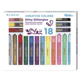 Glitterglue 18-pack 10,5 ml