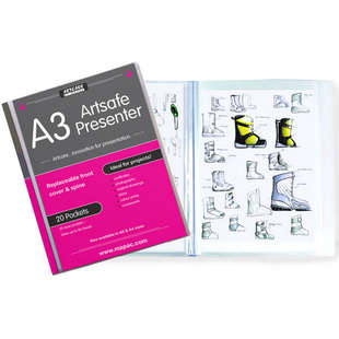 Artsafe plastficksmapp A3