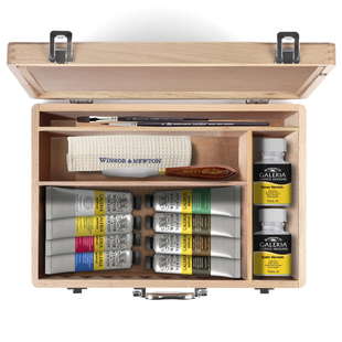 W&N Galeria AcrylicKit woodbox