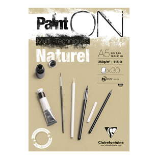 Paint ON block A5 30 ark natur