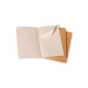 ML Cahier Pocket linj. brun 3p