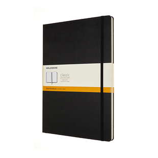 Moleskine Hard L Ruled svart