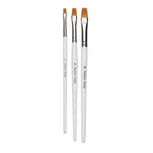 Penselset flat 3 st hobbyfärg