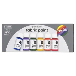 Fabric paint 6x50ml Rainbow
