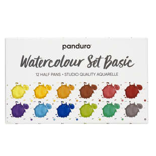 Panduro akvarellfärg Basic 12