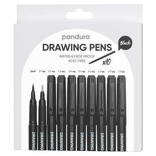 Panduro tuschpennor 10-pack