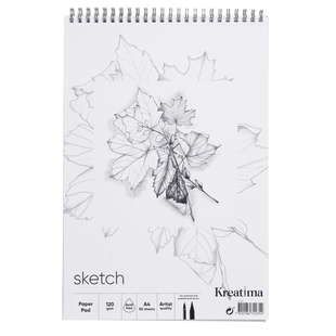 KR Skissblock A4 spiral 50 ark