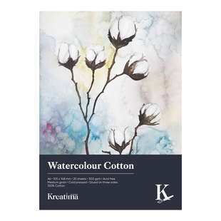 KR Akvarellblock cotton A4