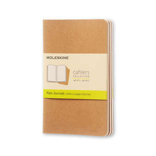 ML Cahier Large Plain grön 3-p