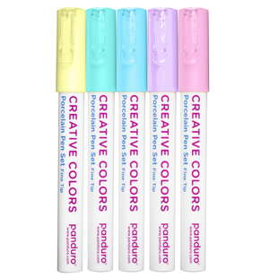 Porslinspennor 5-pack Pastel