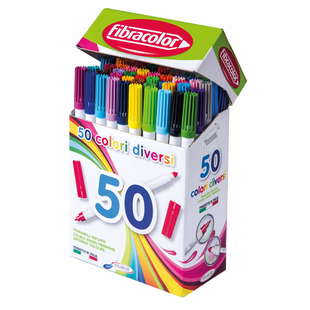 Fibracolor Tuschpennor 50p