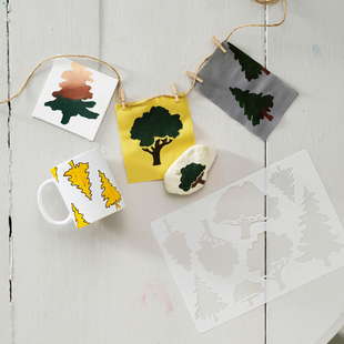 Schablon skog & natur A4