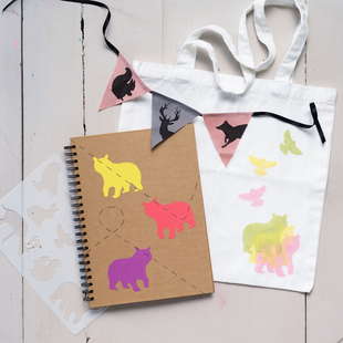 Schablon nordiska djur A4