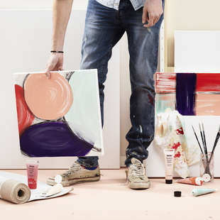 P. Acrylic matt Burnt umber