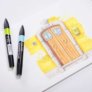 W&N Promarker Brush Brt Sienna