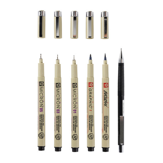 Pigma Micron Manga set 3st