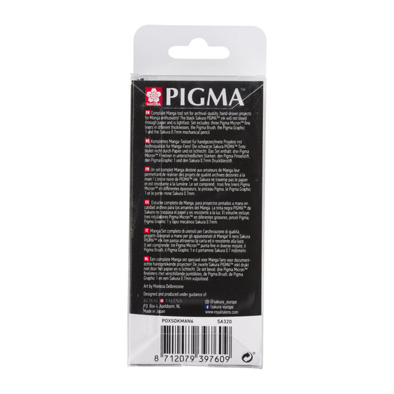Pigma Micron Manga set 3st