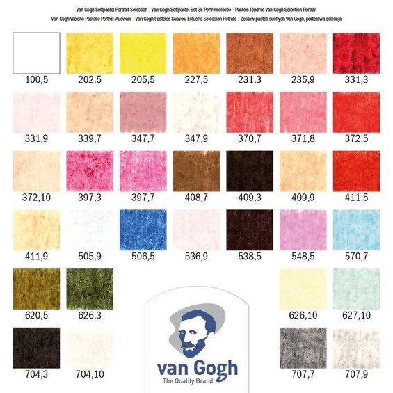 V Gogh SoftPastel Portrait set