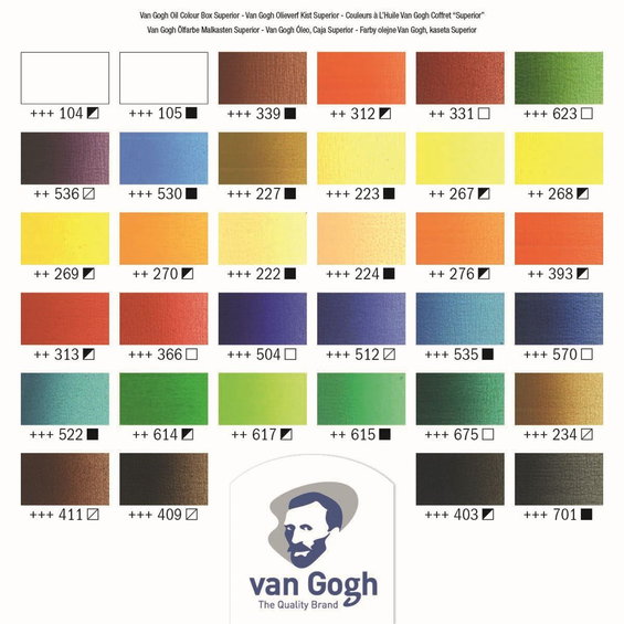 Van Gogh Oil Set Superior